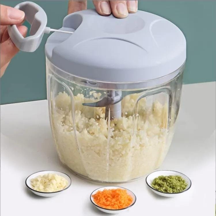 Versatile Manual Food Chopper - Easy to Use, Durable Stainless Steel Kitchen Tool