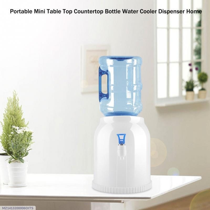 Compact White ABS Plastic Water Dispenser - Stylish  Functional Kitchen Essential