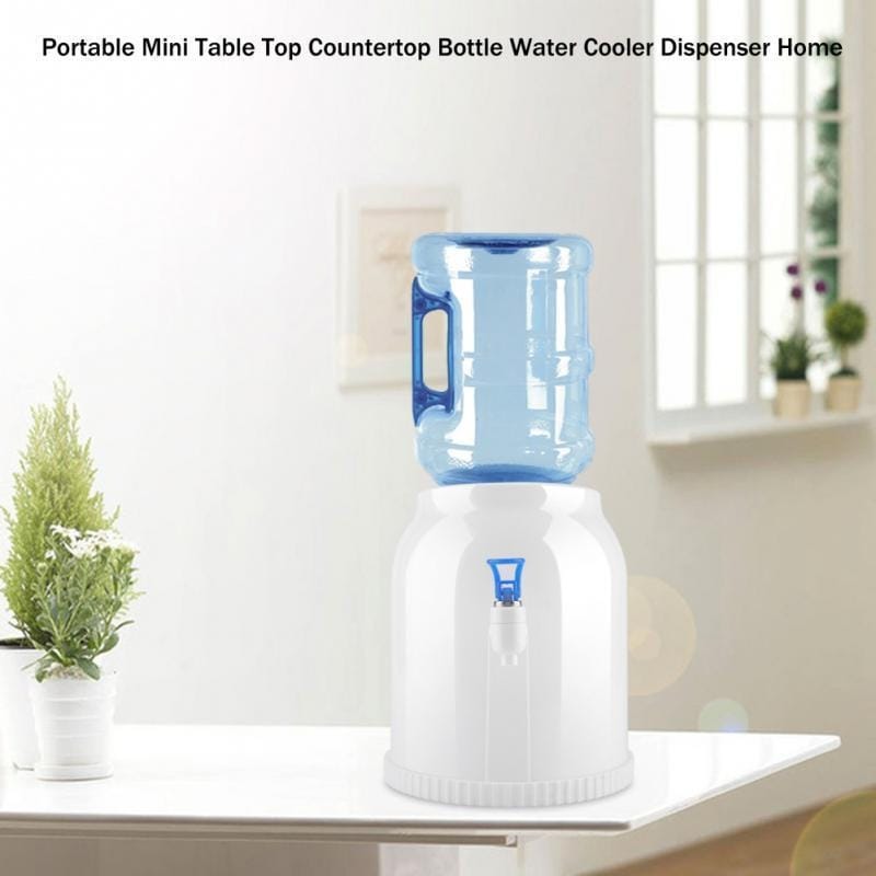 Compact White ABS Plastic Water Dispenser - Stylish  Functional Kitchen Essential